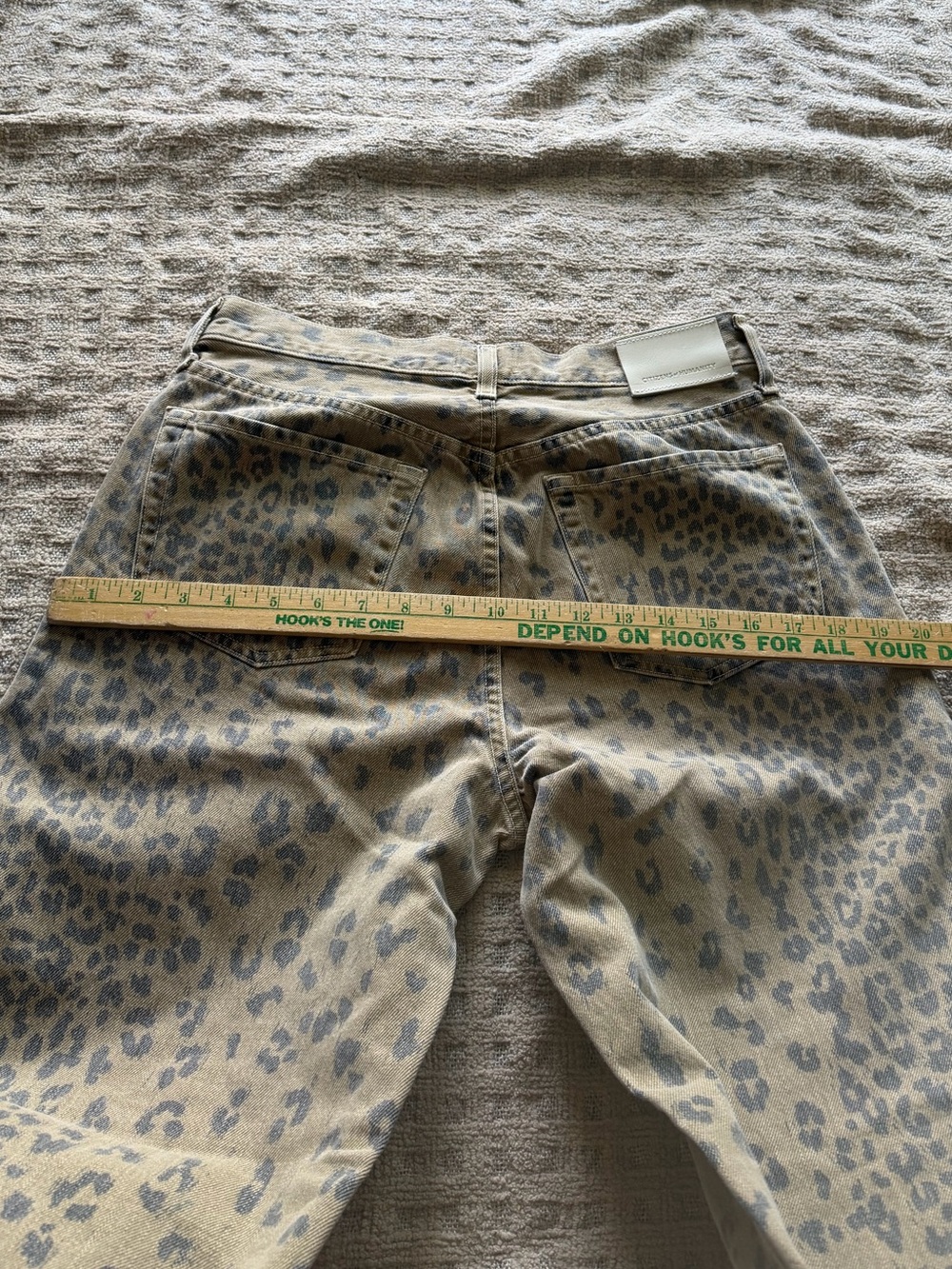 Citizens of Humanity nwot Miro Jeans in Natural Cheetah barrel wide leg jeans - Picture 12 of 14